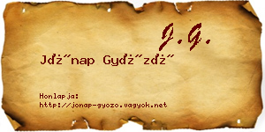 Jónap Győző névjegykártya