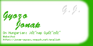 gyozo jonap business card